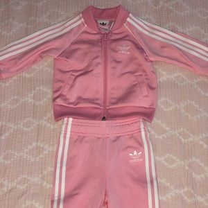 Adidas infant track suit for girls